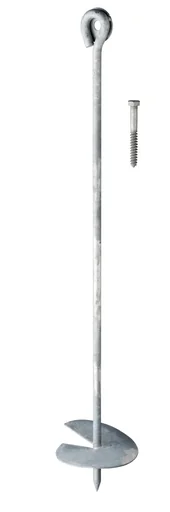 "Ground anchor 450 mm with screw, hot-dip galvanized image"