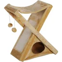 Cat tower with cave and hammock