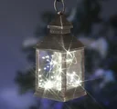 Lantern with mini string of lights