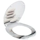 Duroplast toilet seat blocks