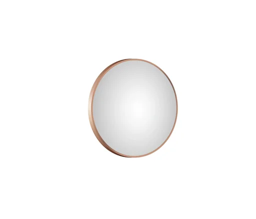 "Round mirror Black Circle - Black mirror with Ø 60 cm - High-quality robust aluminum frame in matt black image"