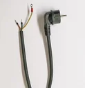 Kabel H07RN-F3G 1,5mm², L=3 m, met haakse stekker, geconfectioneerd.