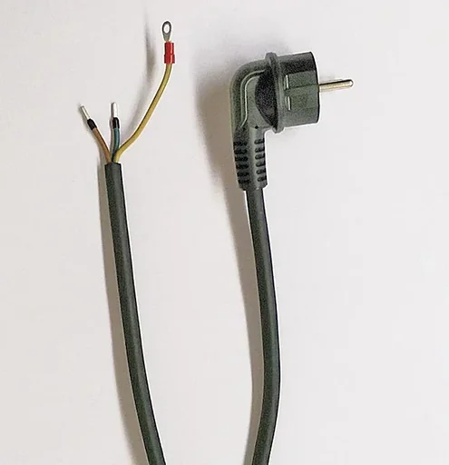 "Kabel H07RN-F3G 1,5mm², L=3 m, met haakse stekker, geconfectioneerd. image"