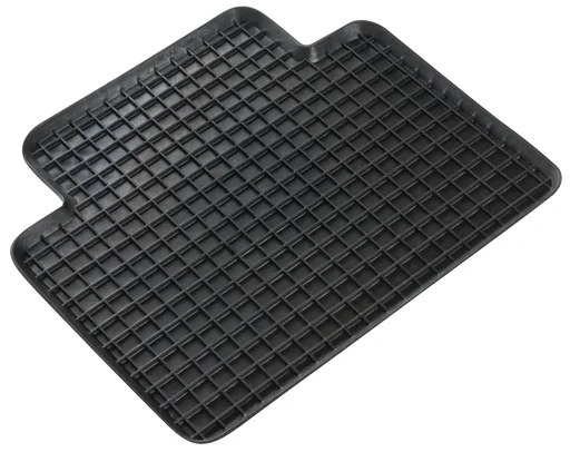 "Rubber mat "edge honeycomb", 41 x 37 cm, rear, black image"