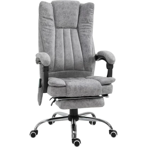 "Office chair with massage and heating function grey image"
