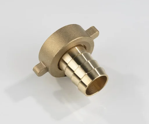 "Brass hose fitting, 3/4" nozzle with 3/4" female thread image"