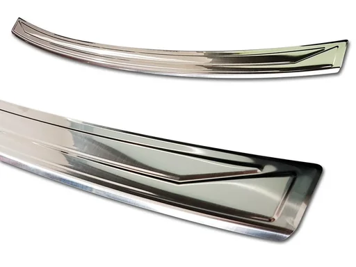 "Stainless steel loading sill protector, Seat TARRACO, 2018>. OEM quality, brushed, soft, deburred edges. image"