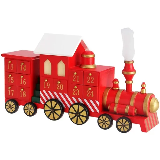 "Advent calendar locomotive with drawers for self-filling image"