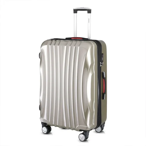 "Hard-shell suitcase Ikarus Champagne XL made of ABS 105-154l 78x53x33cm image"