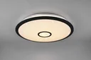 LED ceiling light OKINAWA, 50 W, 5000 lm, dimmable including remote control, color black