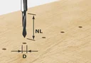 Through-hole drill HW D5 / 30