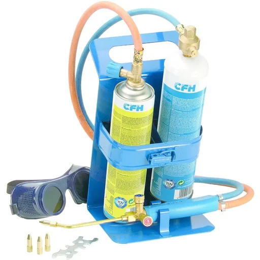 "Professional soldering iron with concentrated flame - set included - 650 °C image"