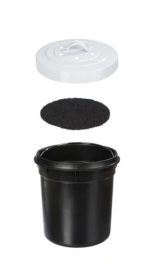 "Bio waste bin, 4-part, 29 x 20 cm, 4 liters image"