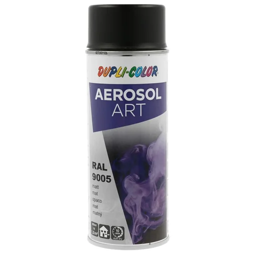 "Aerosol Art spray can, RAL 9005, jet black, matt, 400 ml image"