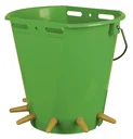 Lambs drinking bucket with 6 teats