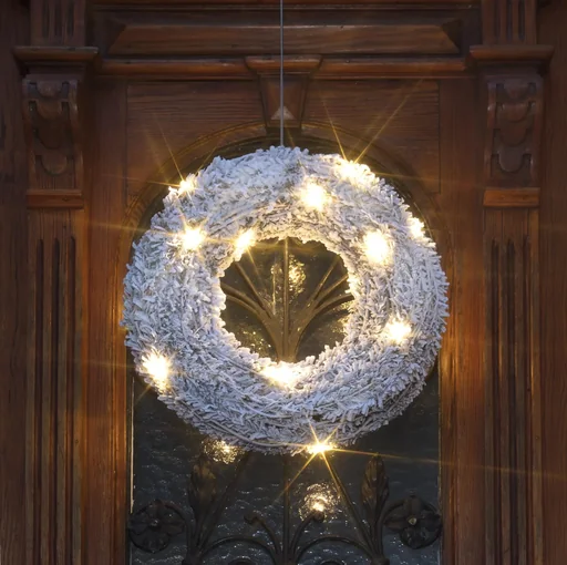 "Christmas wreath with LED image"