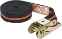 Ratchet tensioning strap, 5 m x 25 mm