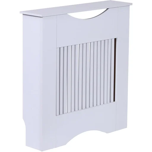 "Radiator cover cover heating cover MDF white 78 x 19 x 80.5 cm image"