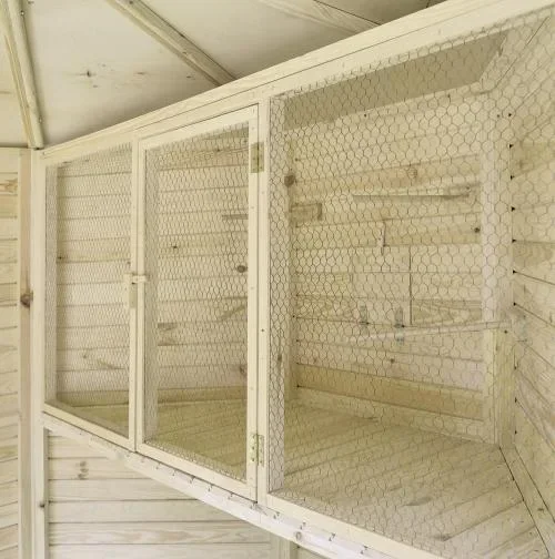 "Bird cage for octagonal aviary image"