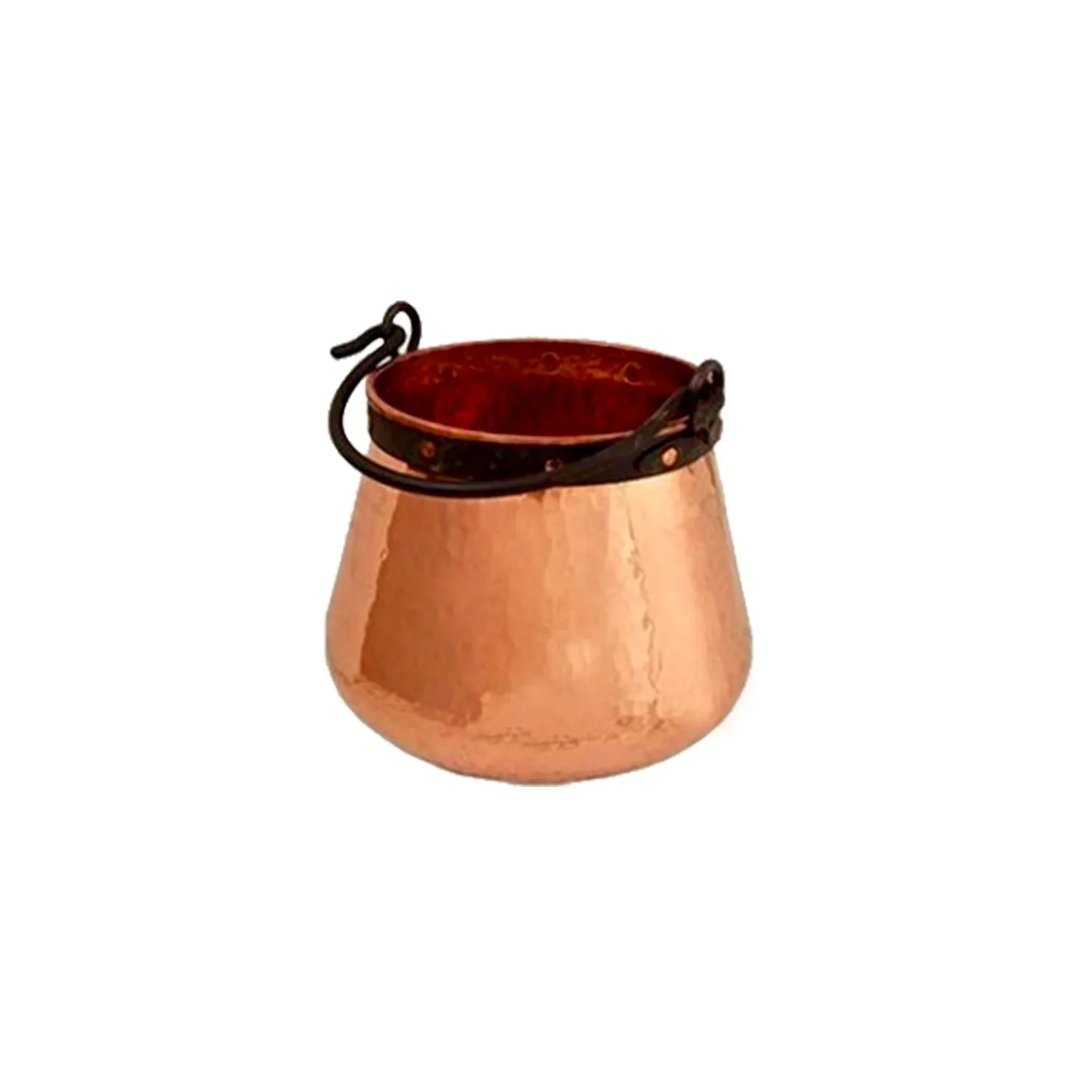 Koperen ketel met handvat, 10 L