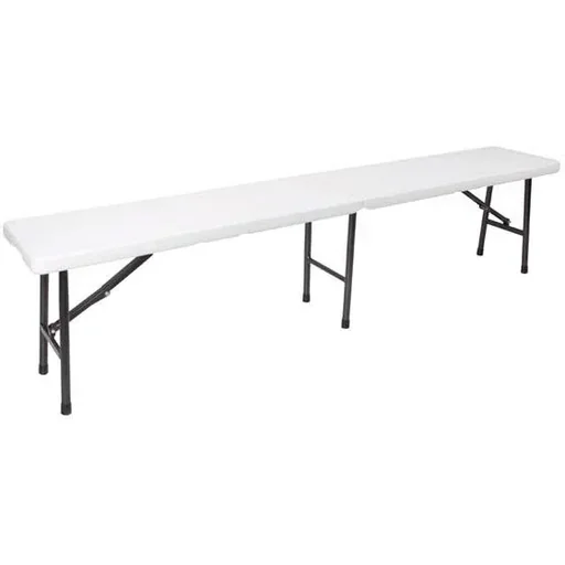 "Folding Bench - Folding Bench - 180 x 25 x 43 cm - White image"