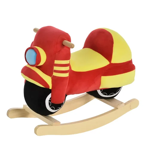 "Children's rocking seesaw as a motorcycle image"