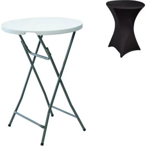 "Folding table - 80 x 110 cm WITH black cover image"