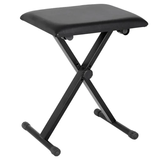 "Piano stool piano bench piano bench cosmetic stool height adjustable foldable metal artificial leather foam image"