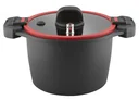 Energy-saving pot 6 liters - cast aluminum cooking pot with pressure equalizing lid for instant opening