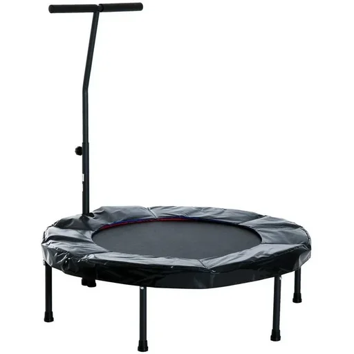 "Garden trampoline with handle H92-108cm Black image"