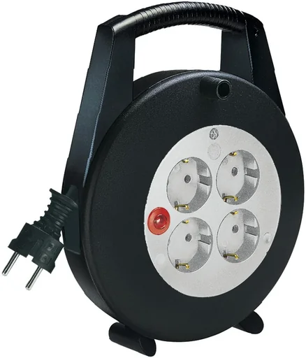"Cable box with 5 meter extension and 4 earthed sockets image"