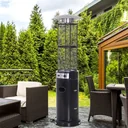 Gas heater Gas patio heater Patio heater Patio heater with wheels Tip-over protection Stainless steel