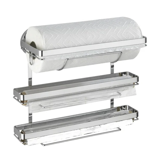 "Magic Loc kitchen roll holder TRIO - Attach without drilling image"