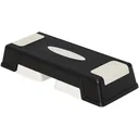 Step board aerobic stepper height adjustable black