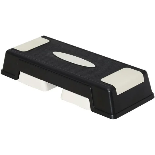 "Step board aerobic stepper height adjustable black image"