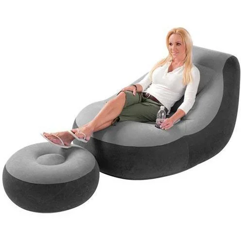 "Ultra lounge chair with footstool image"