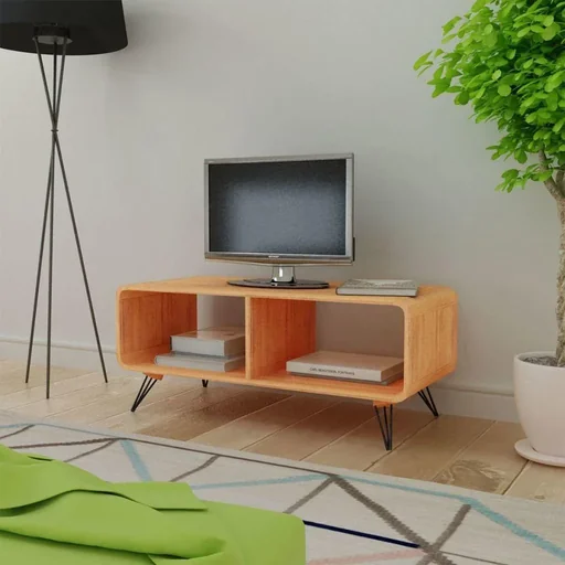 "TV cabinet 90x39x38.5 wood brown image"