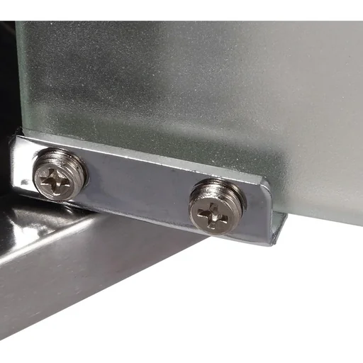 "Stainless steel medicine cabinet with 4 lockable shelves image"