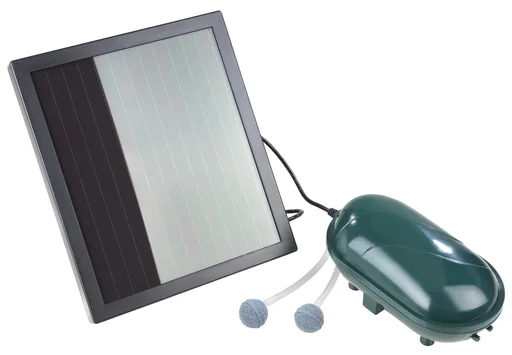 "Solar pond aerator with battery image"