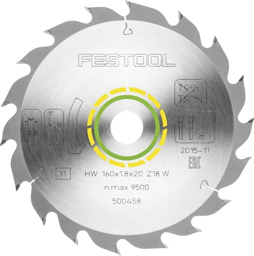 "Circular saw blade 160 x 1.8 x 20 W18 image"