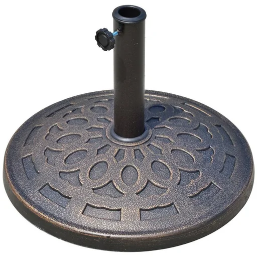 "Umbrella stand parasol base round 38/48mm bronze image"