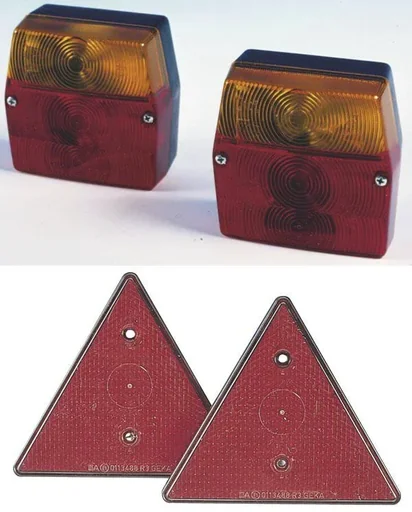 "Functional lighting set for trailers, motorhomes, trucks, tractors image"