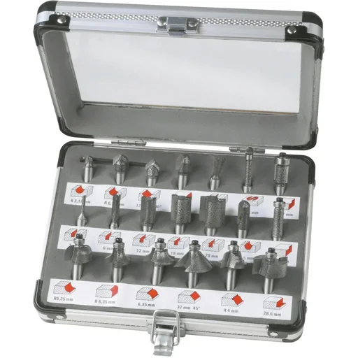 "PRA1008 Router bit set, 20 pieces image"