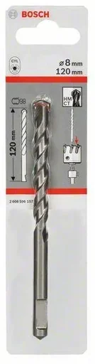 "Center drill for hexagon adapter and SDS plus 8 mm, 120 mm image"