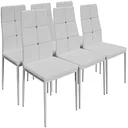 Dining chair 6 pieces white