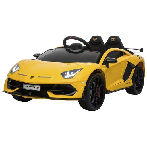 "Electric car Lamborghini SVJ licensed children's vehicle Children's car for 3-8 years with remote control MP3/USB light music art image"