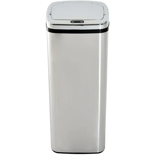 "Automatic trash can with sensor, stainless steel 50L, silver image"