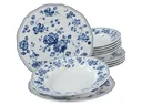 Alba Royal Blue Flower 12-piece dinner service
