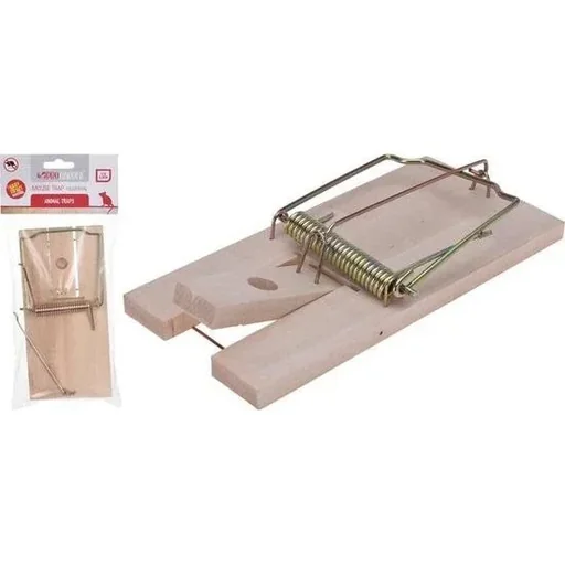 "Pro Garden Wooden Mousetrap/Rat Trap - 2 Pieces - Pest Control image"