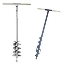 Earth auger, 90 mm Ø with wooden handle